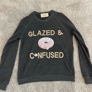 Bow and Drape glazed and confused donut sweatshirt